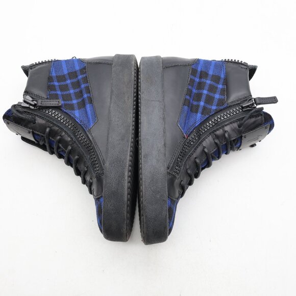 Giuseppe Zanotti Gerard Plaid Women's EU 35.5 Mid Top Sneakers Lace Up - Picture 8 of 11